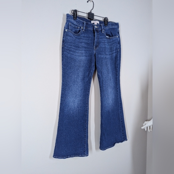 Lucky Brand Sweet Mid Rise Flare Jeans 10/30 Stretch Bootcut Y2K Denim - Picture 4 of 10